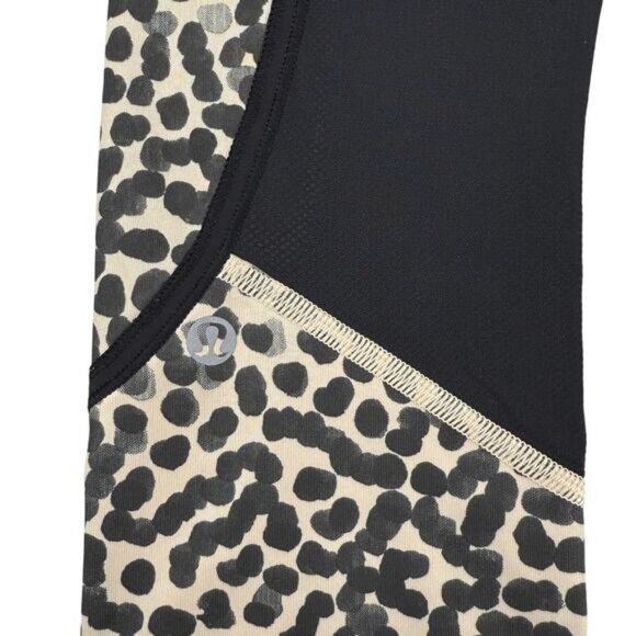 LULULEMON Pedal To The Medal 7/8 Tight Size 4 Ace Spot Grain Black - Picture 5 of 6